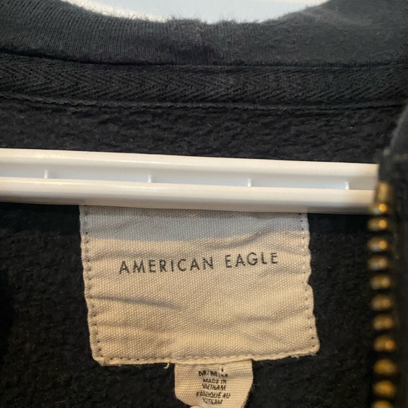Dark Blue/Dark Grey American Eagle Zip Up - Picture 3 of 3